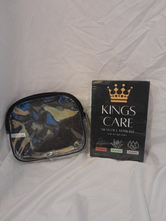 Kings Care Other - Kings Care Men's 6-Pc Face Mask Kit with Clear Travel Bag - New & Sealed Set